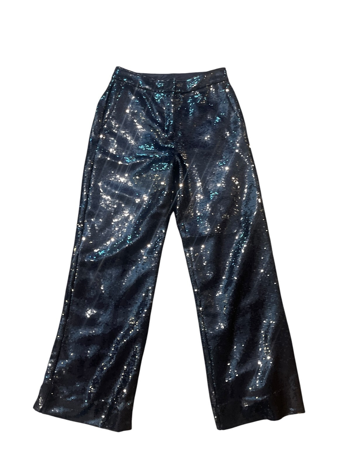 Elie Tahari "Holly" Sequined Wide-Leg Pants