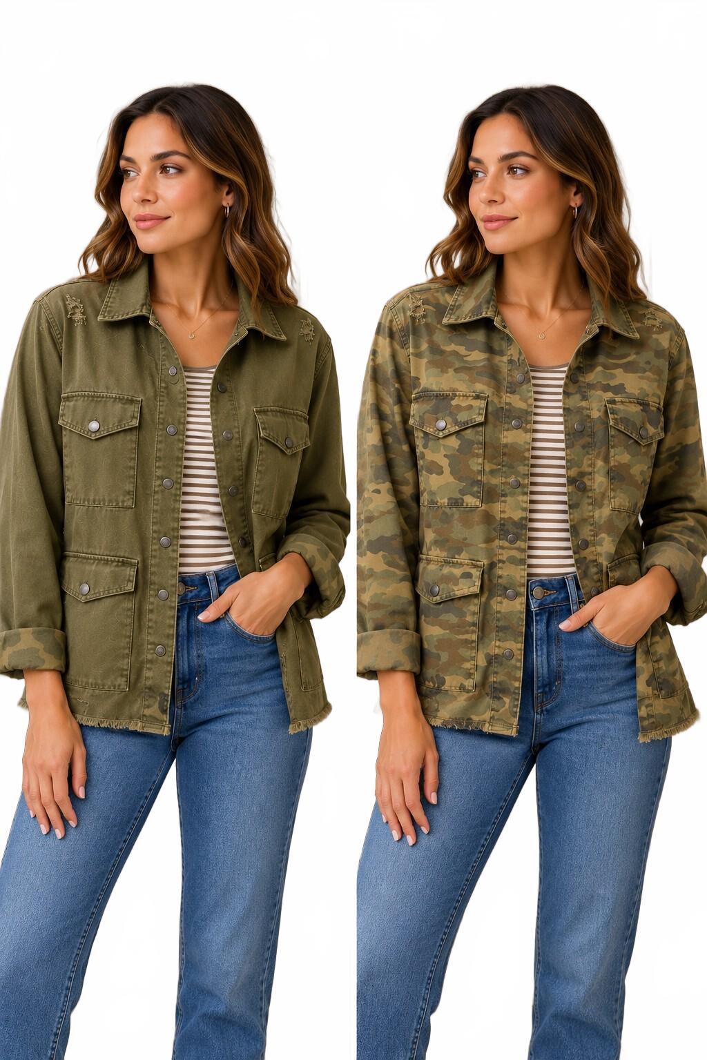 Blank NYC Reversible distressed jacket