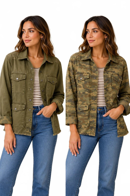 Blank NYC Reversible distressed jacket