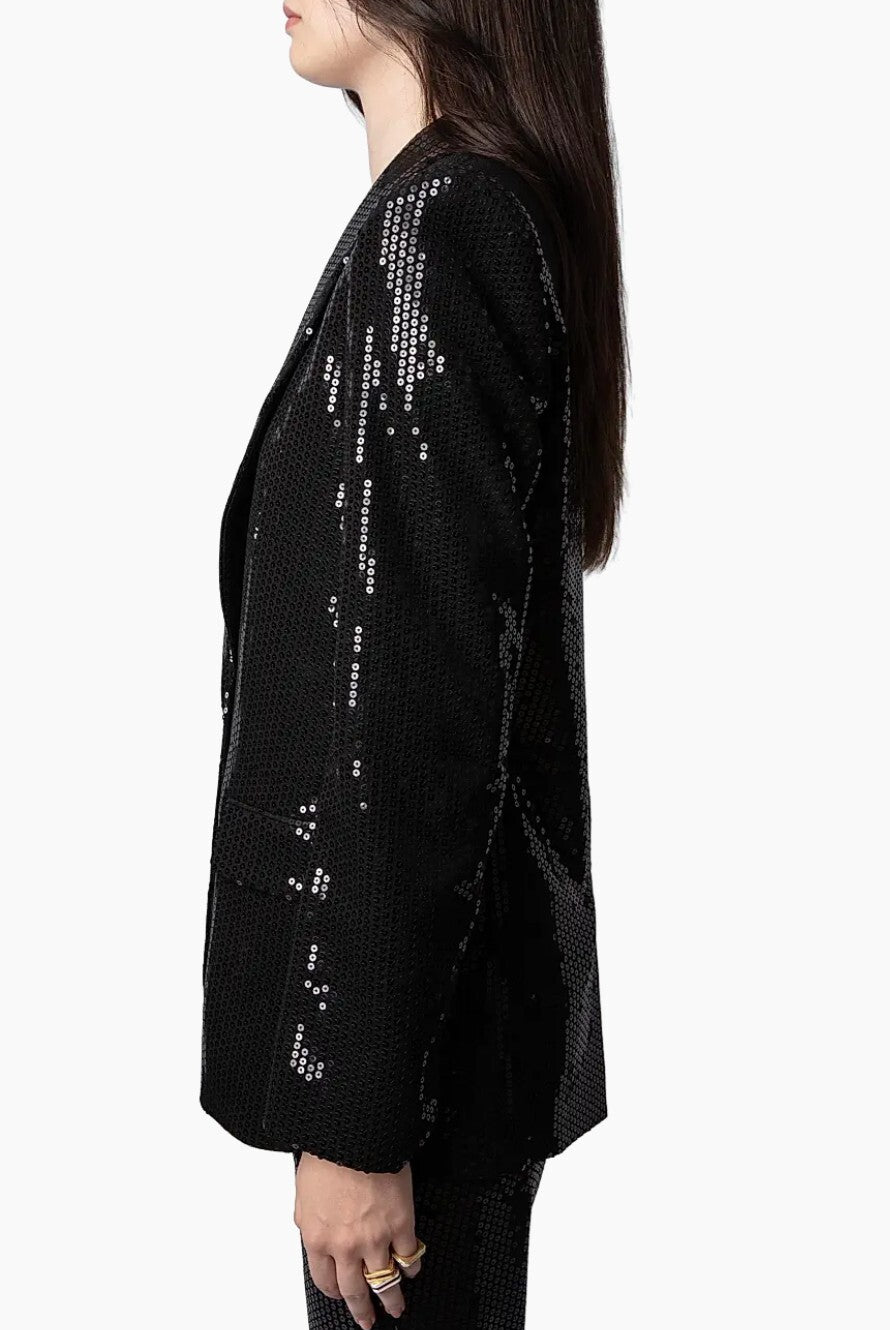 Zadig & Voltaire Vive Sequined Blazer - Size 38
