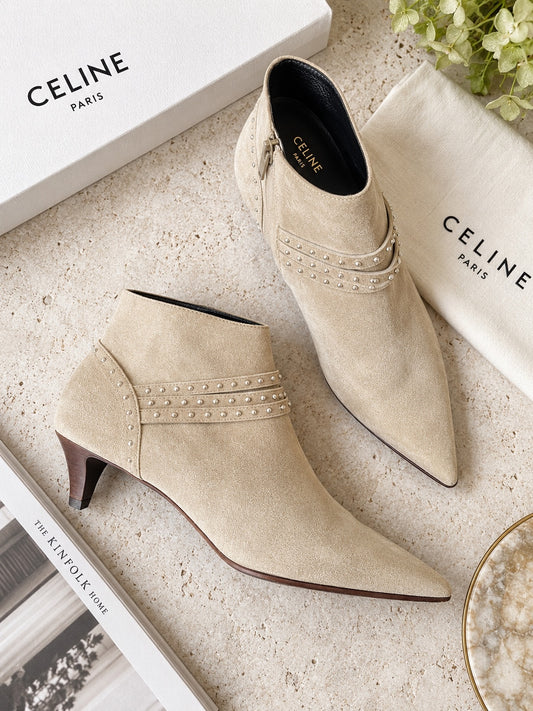 Celine Sharp Zipped Boots - Size 39
