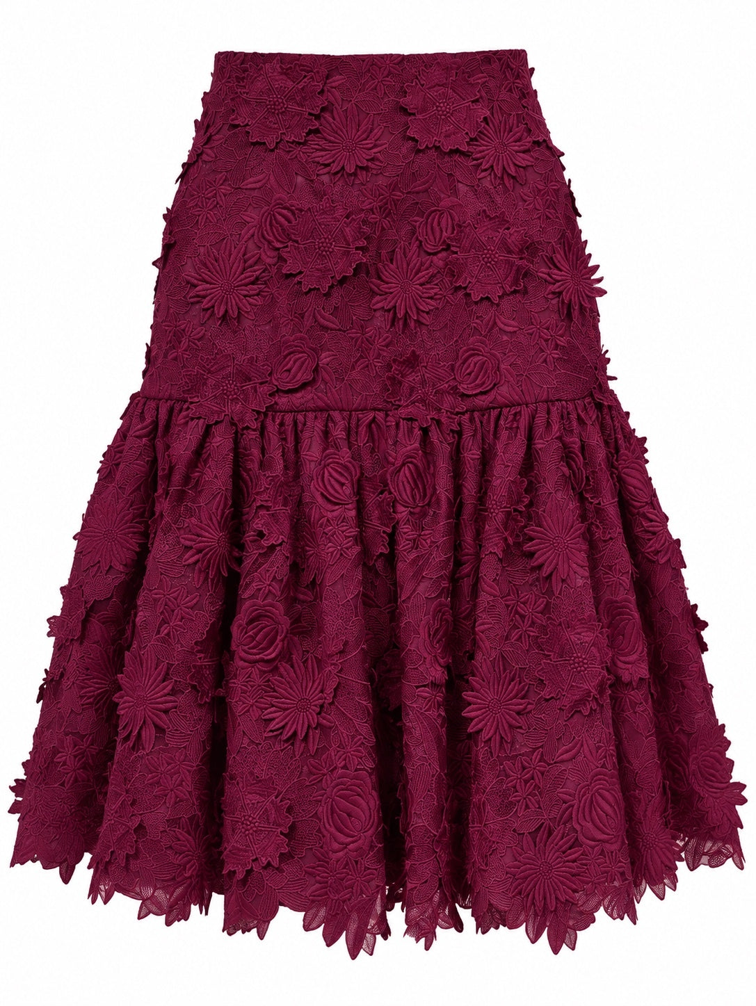 NWT Costarellos Guipure Lace Skirt