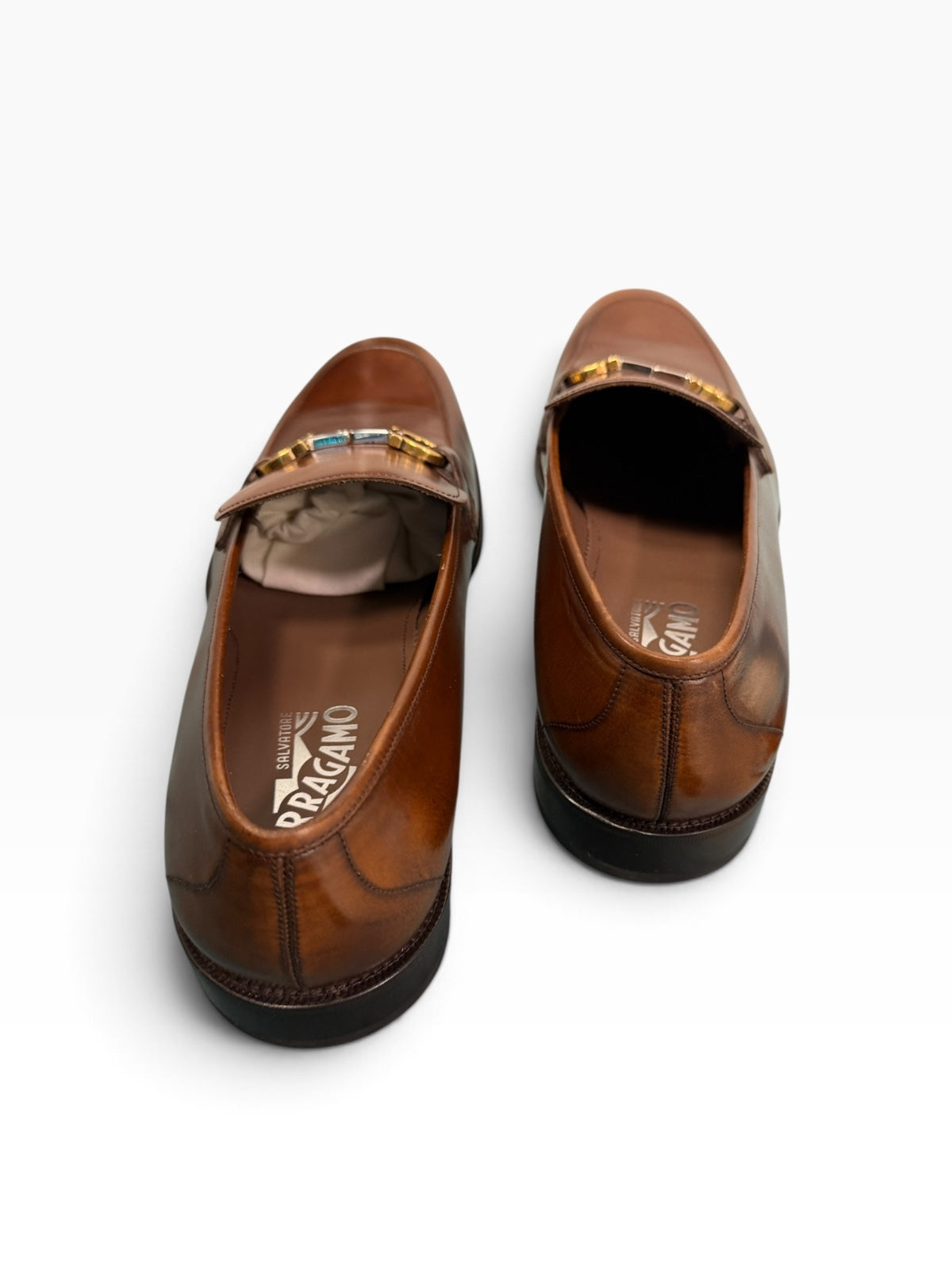 Ferragamo Leather Horsebit Loafers