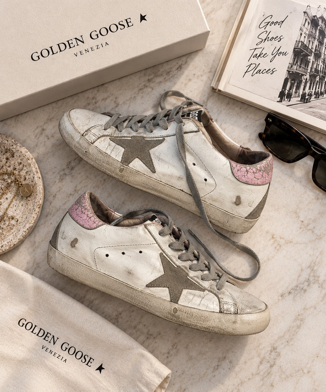 Golden Goose Superstar Sneakers - Size 36