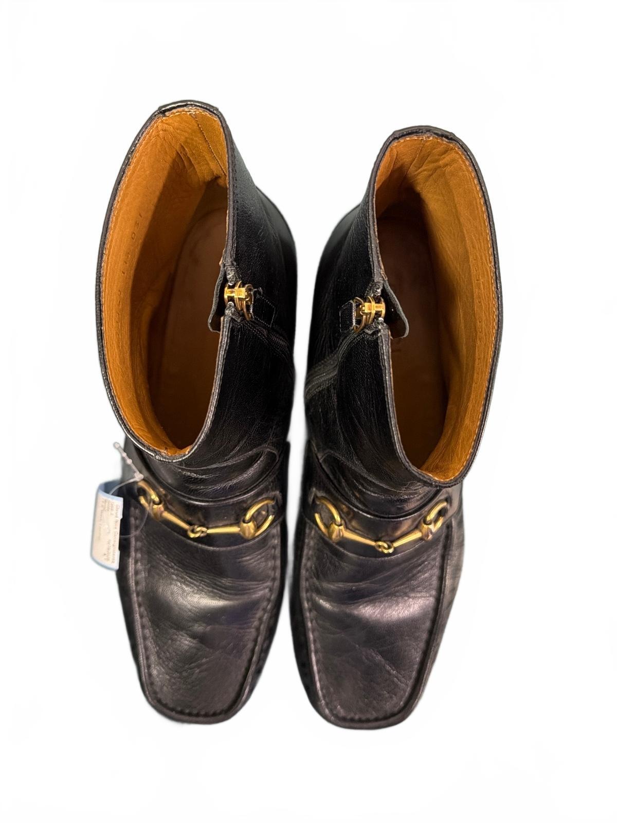 Gucci Horsebit Leather Boots