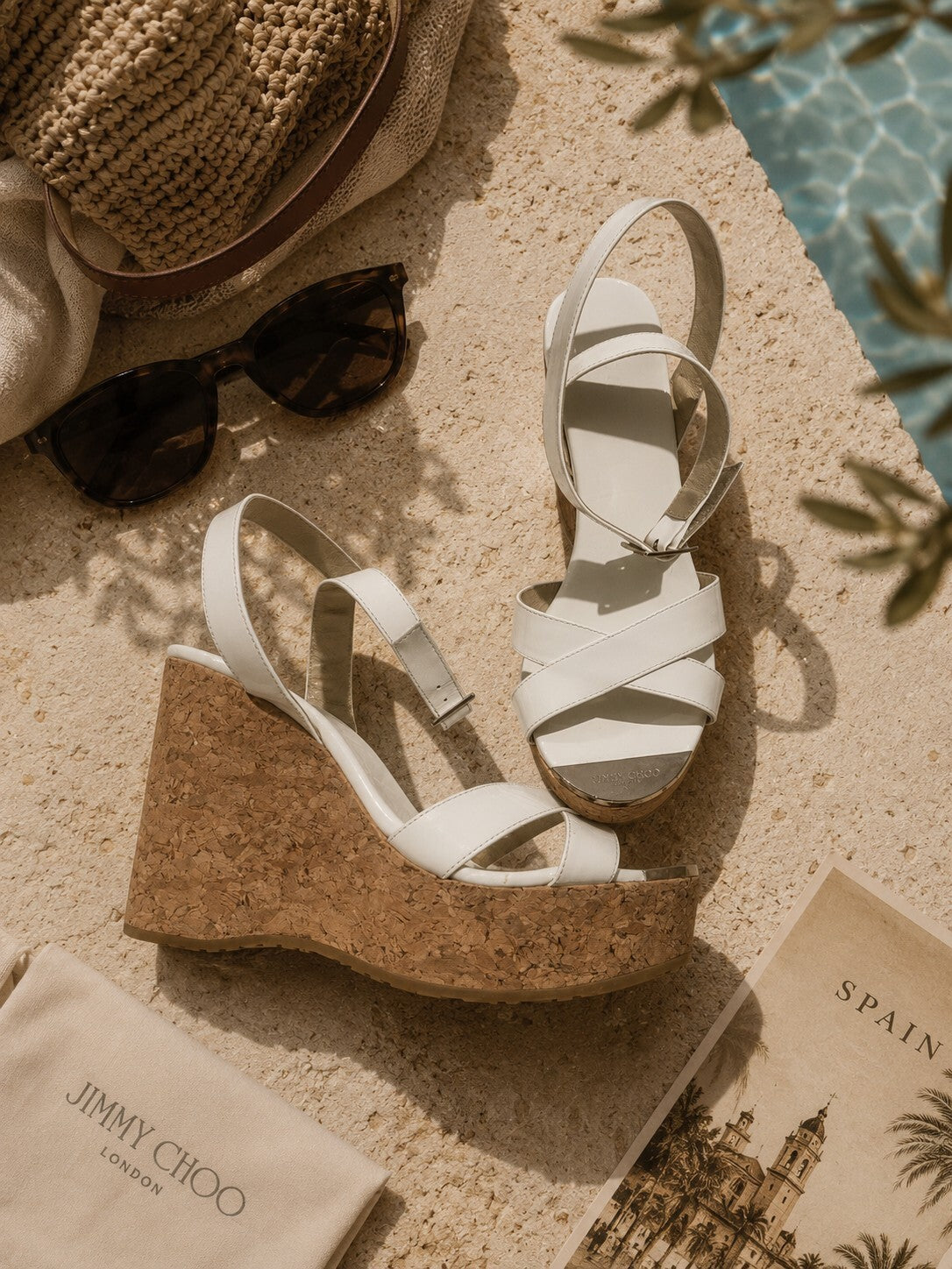 Jimmy Choo Papyrus Wedge - Size 37.5