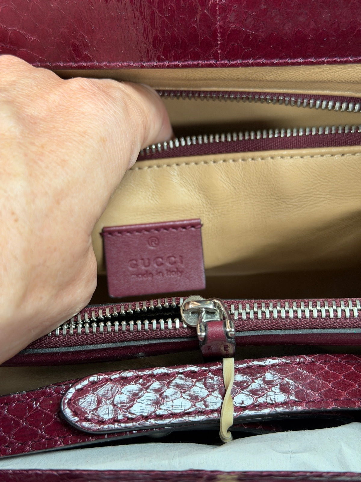 Gucci Snakeskin Satchel/crossbody