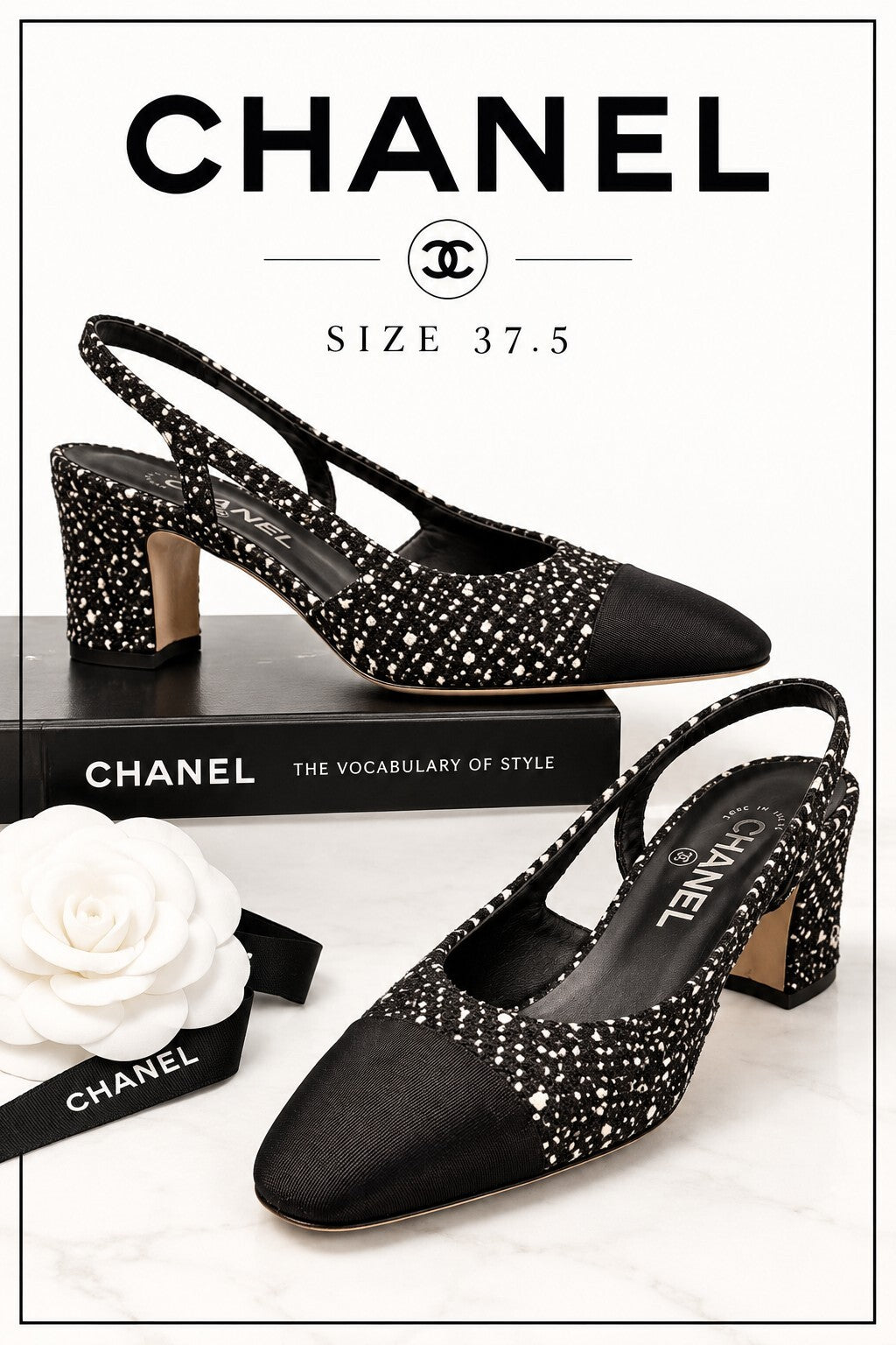 Chanel Tweed Slingback Pumps