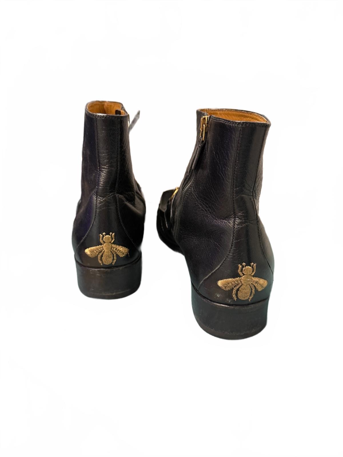 Gucci Horsebit Leather Boots