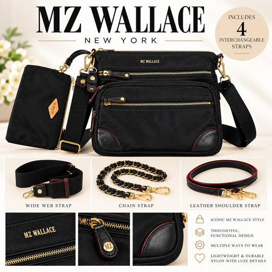 MZ Wallace Crossbody Bag with 4 Interchangeable Straps