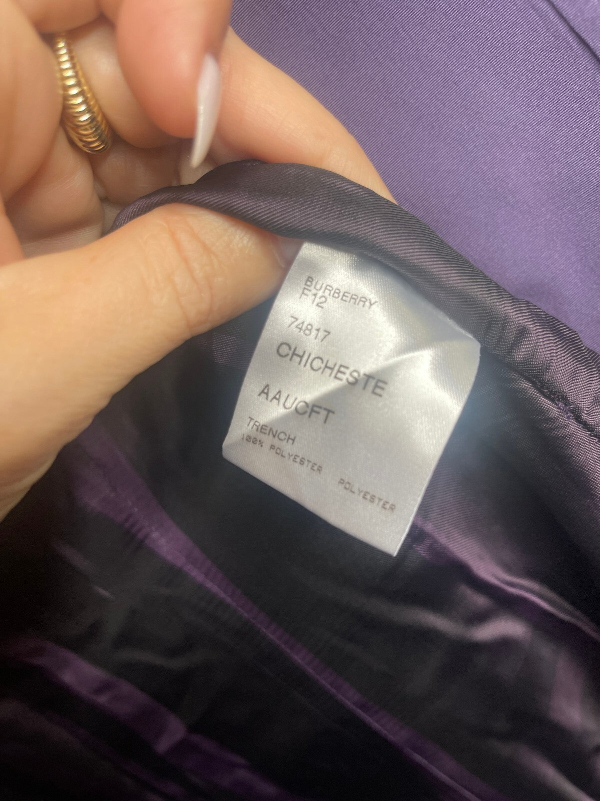 Burberry Trench Coat w/ attached scarf