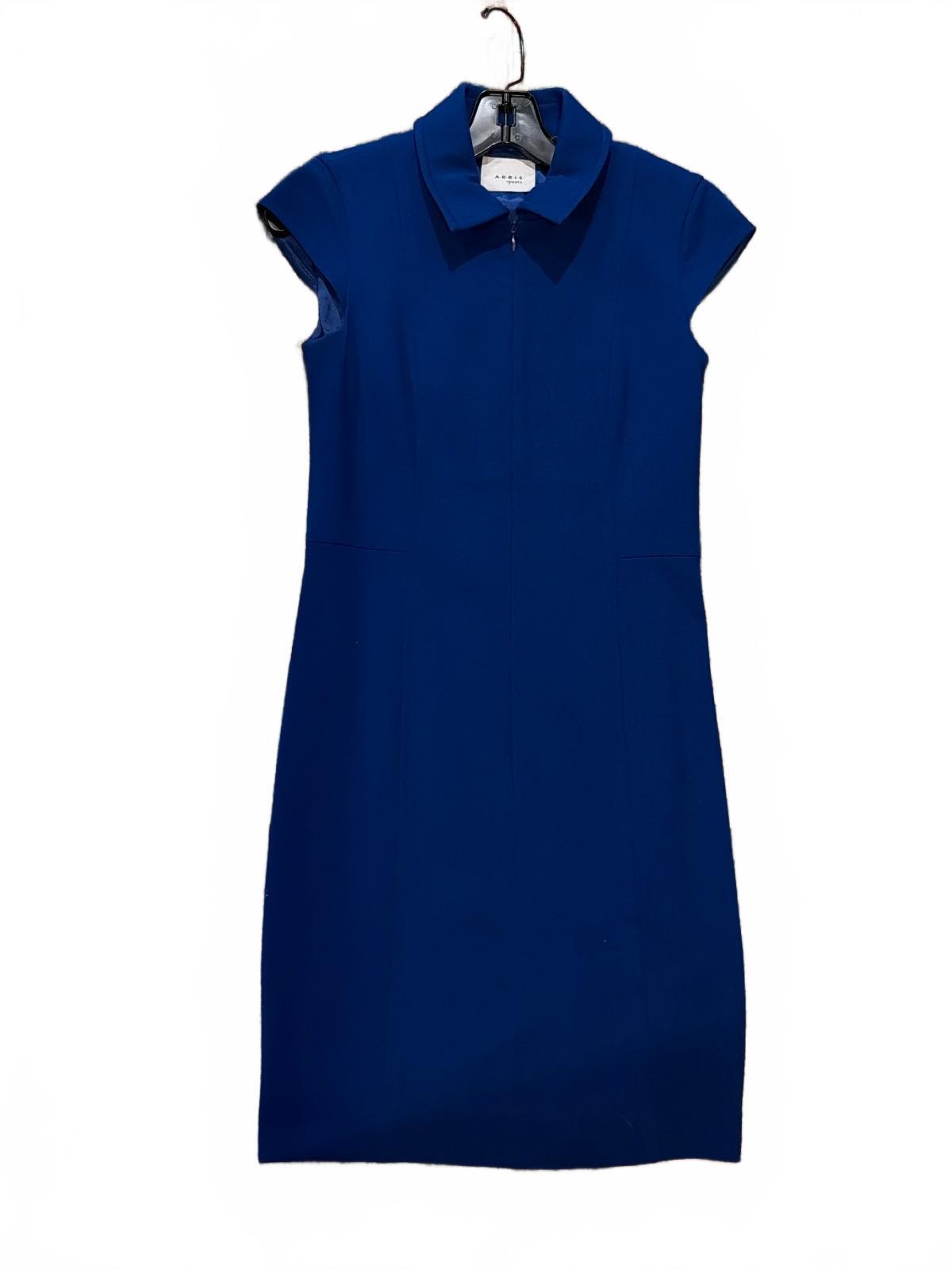 Akris Punto Cobalt Blue Collared Sheath Dress