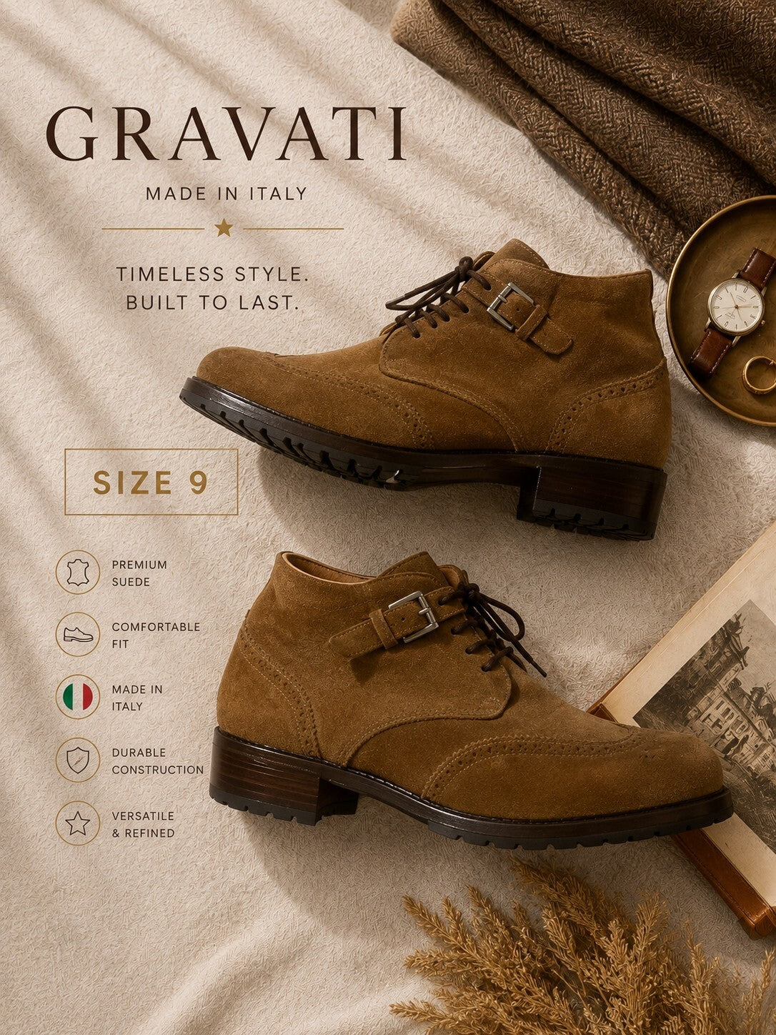 Gravati  Boots - Size 9