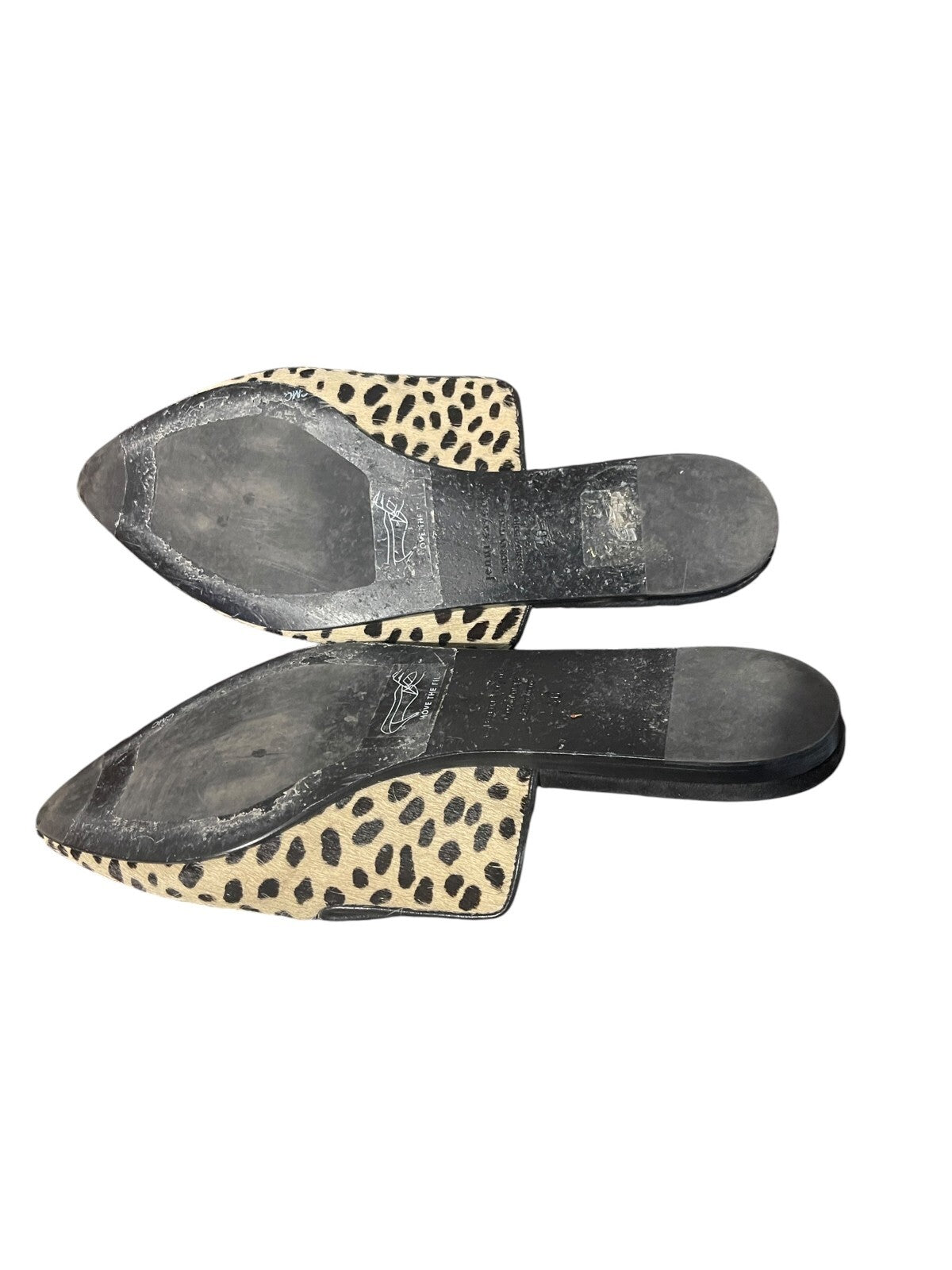 Jenni Kayne Leopard Pony Hair Mules - size 41