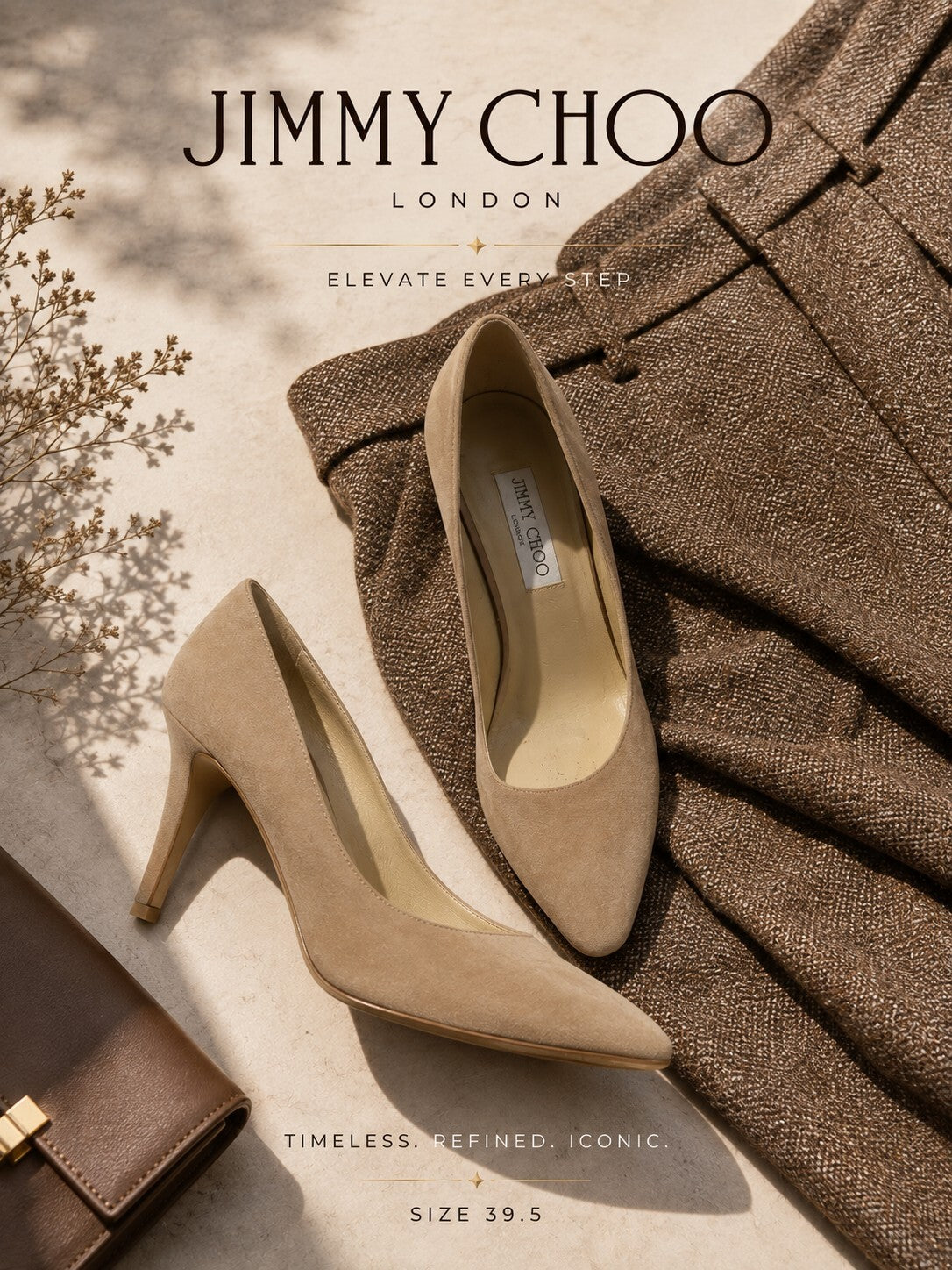 Jimmy Choo Suede Pumps - Size 39.5