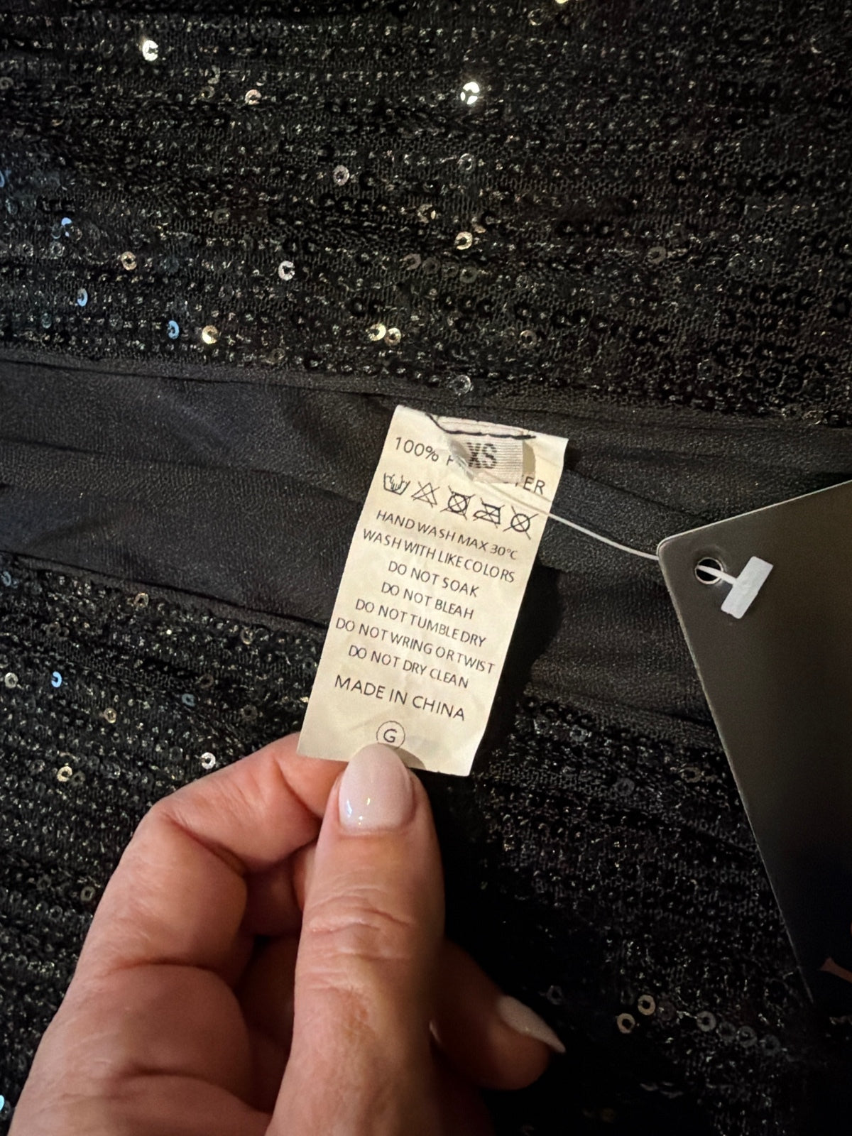 NWT Love & Lemonade Sequin High Slit Skirt