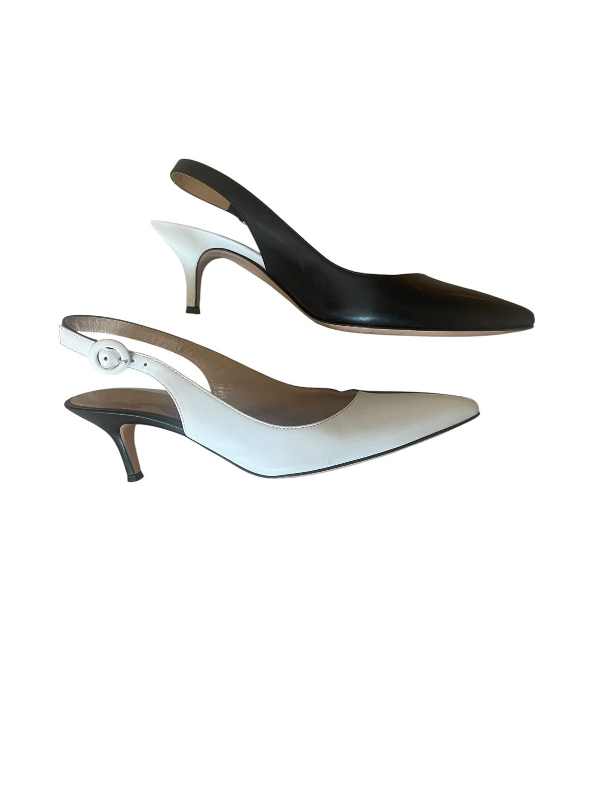 Gianvito Rossi Anna leather slingback pumps - Size 36.5
