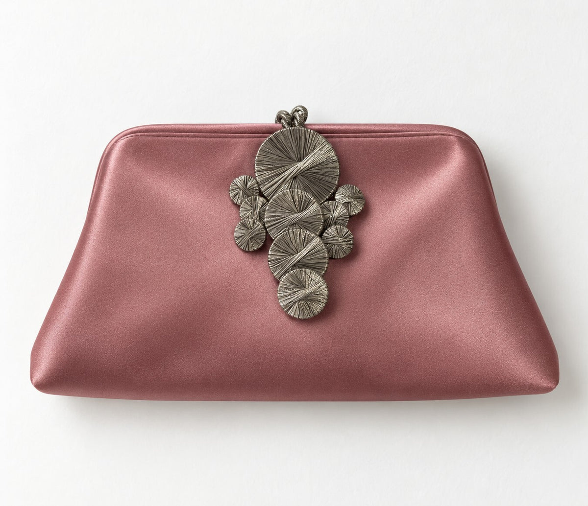 NWT Serena Uziyel Alessa Satin Clutch