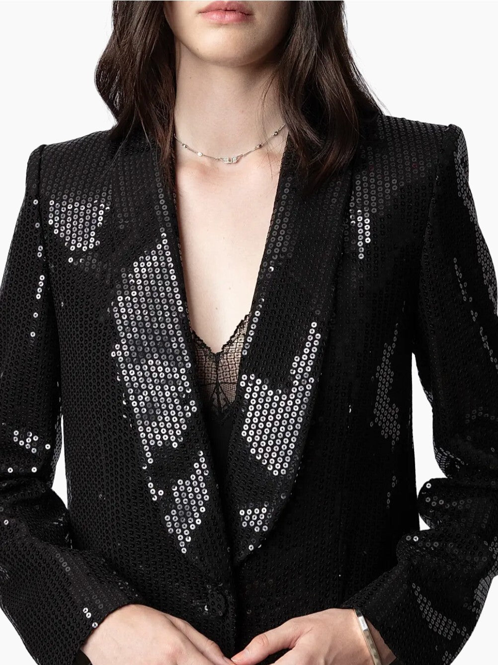 Zadig & Voltaire Vive Sequined Blazer - Size 38