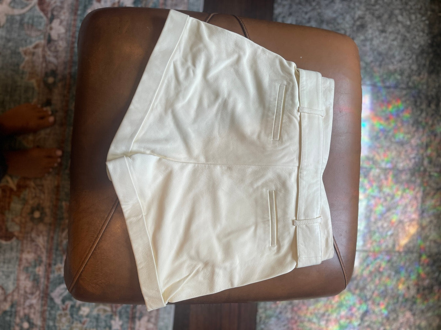 Frame Lamb Leather Shorts
