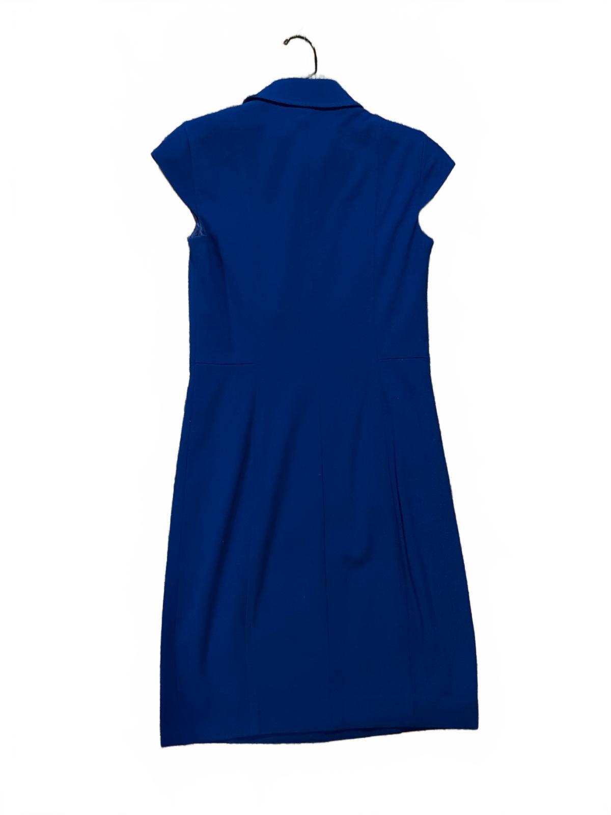 Akris Punto Cobalt Blue Collared Sheath Dress