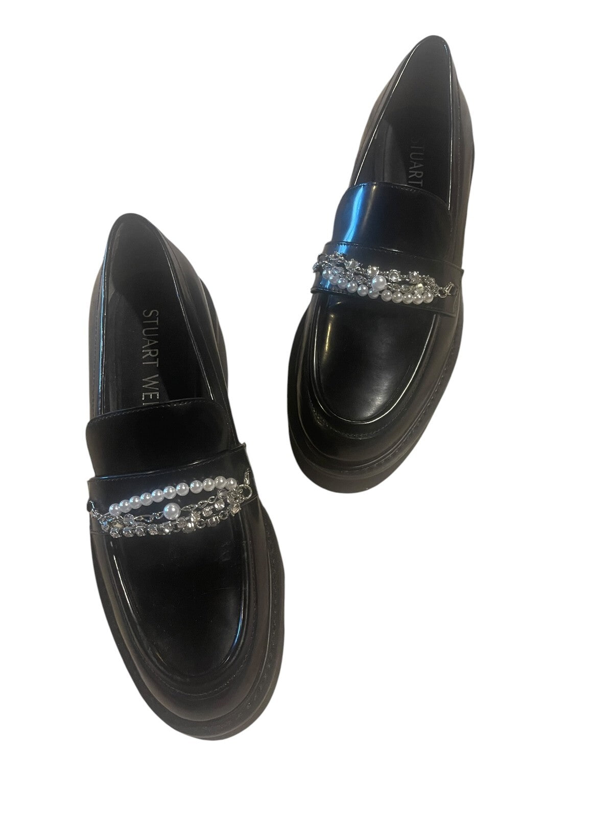 Stuart Weitzman Pearldrop Platform Loafer - Size 7