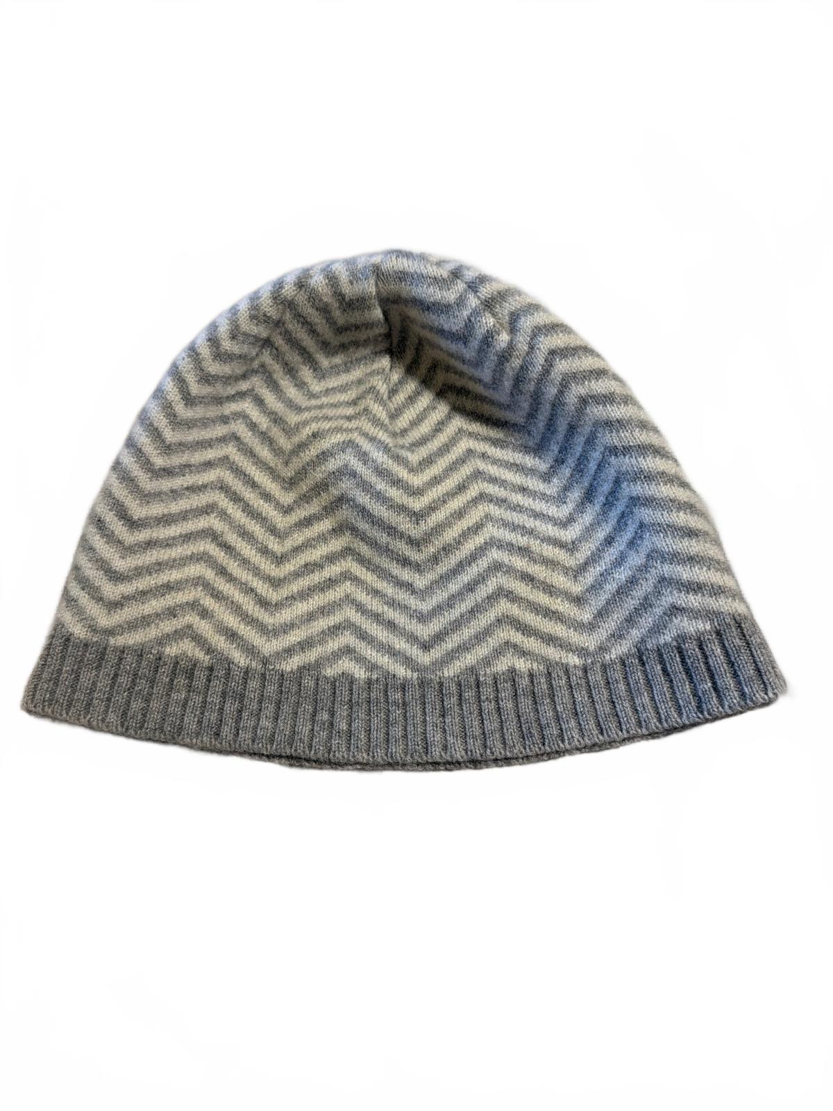Nevin cashmere chevron beanie