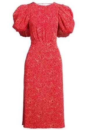 Rotate Birger Christensen Floral-Print Jacquard Midi Dress
