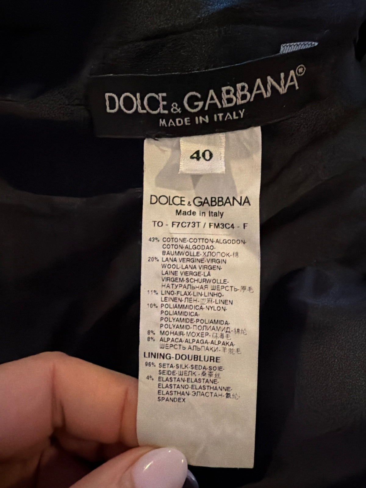 Dolce & Gabbana Sleeveless Wool Blend Top