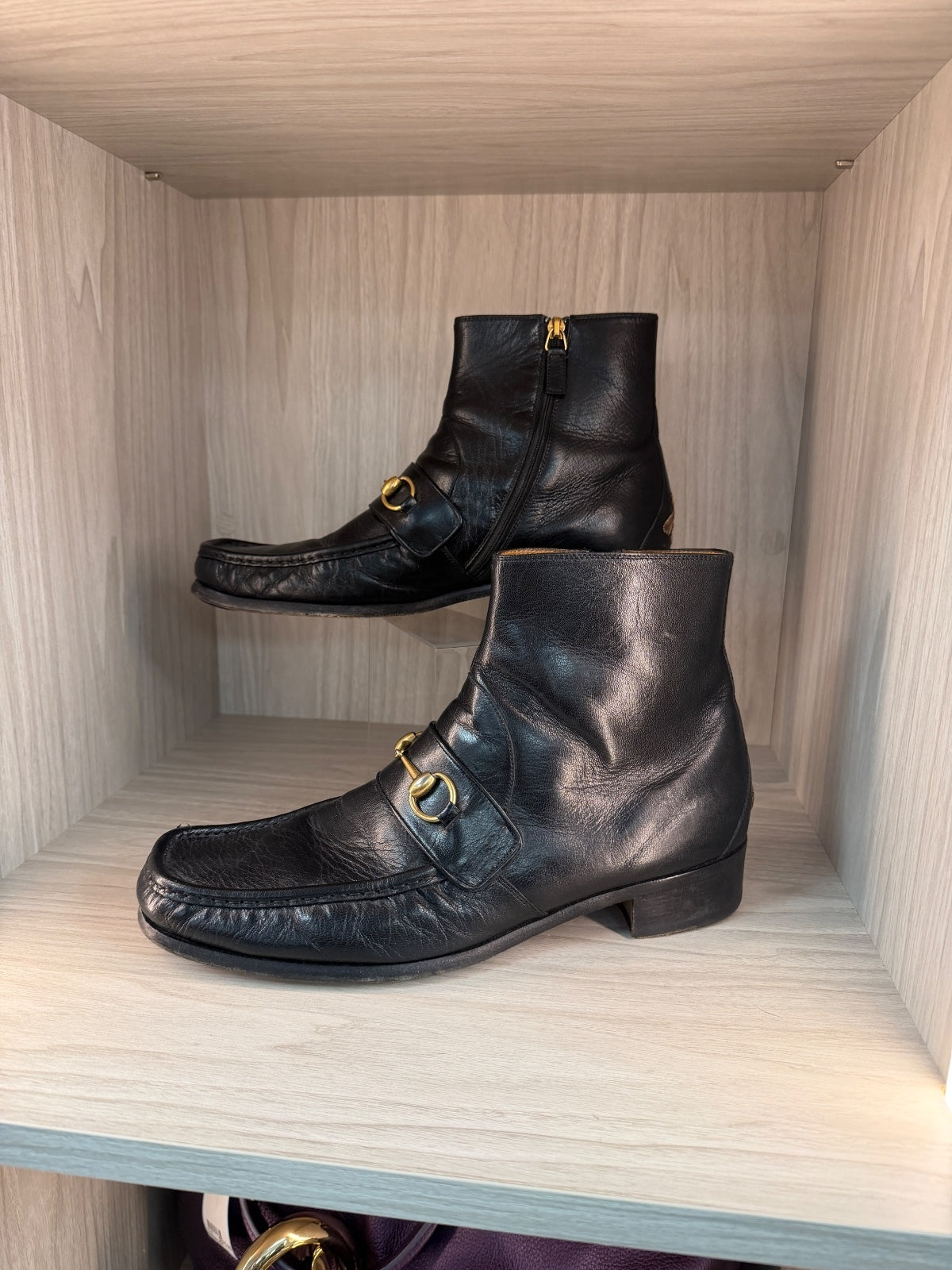 Gucci Horsebit Leather Boots