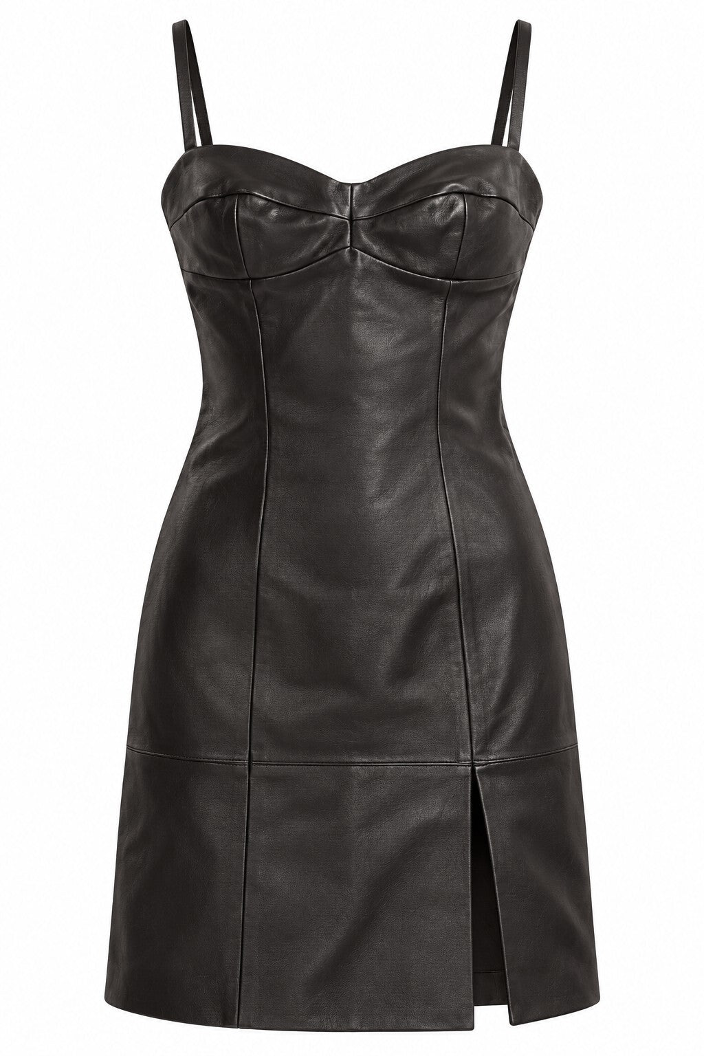 Michael Kors Collection Leather Sleeveless Dress