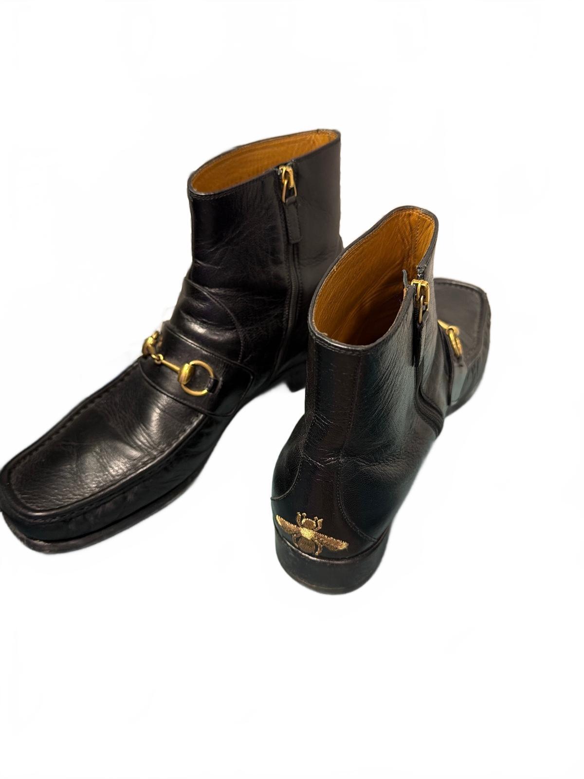 Gucci Horsebit Leather Boots