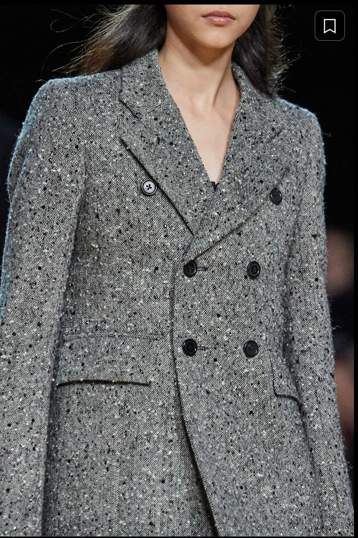 NWT Marc Jacobs Tweed Shaped Jacket with Strass