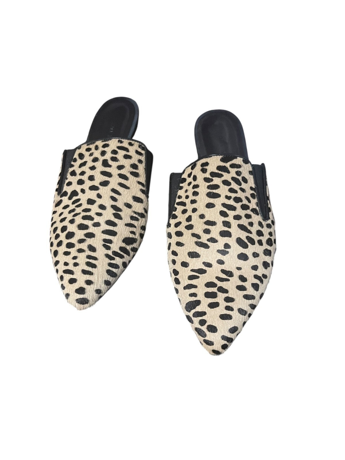 Jenni Kayne Leopard Pony Hair Mules - size 41