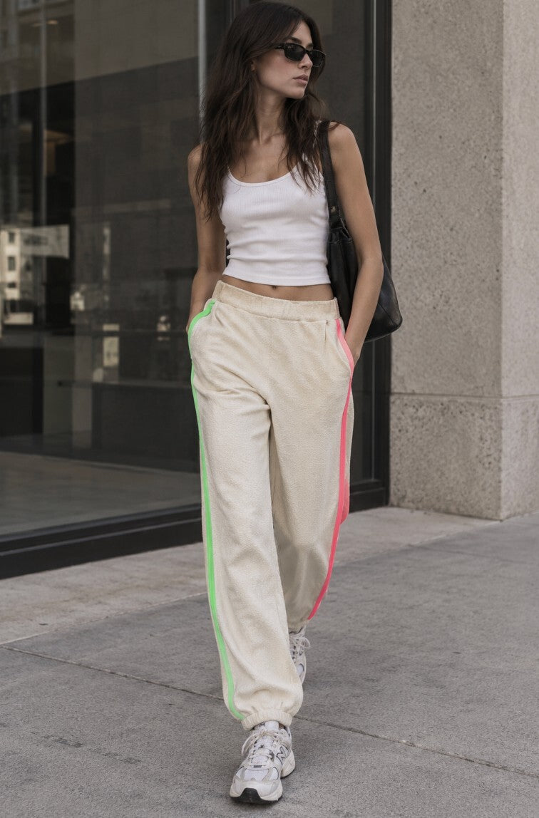 Sundry Contrast Piping Lounge Pants
