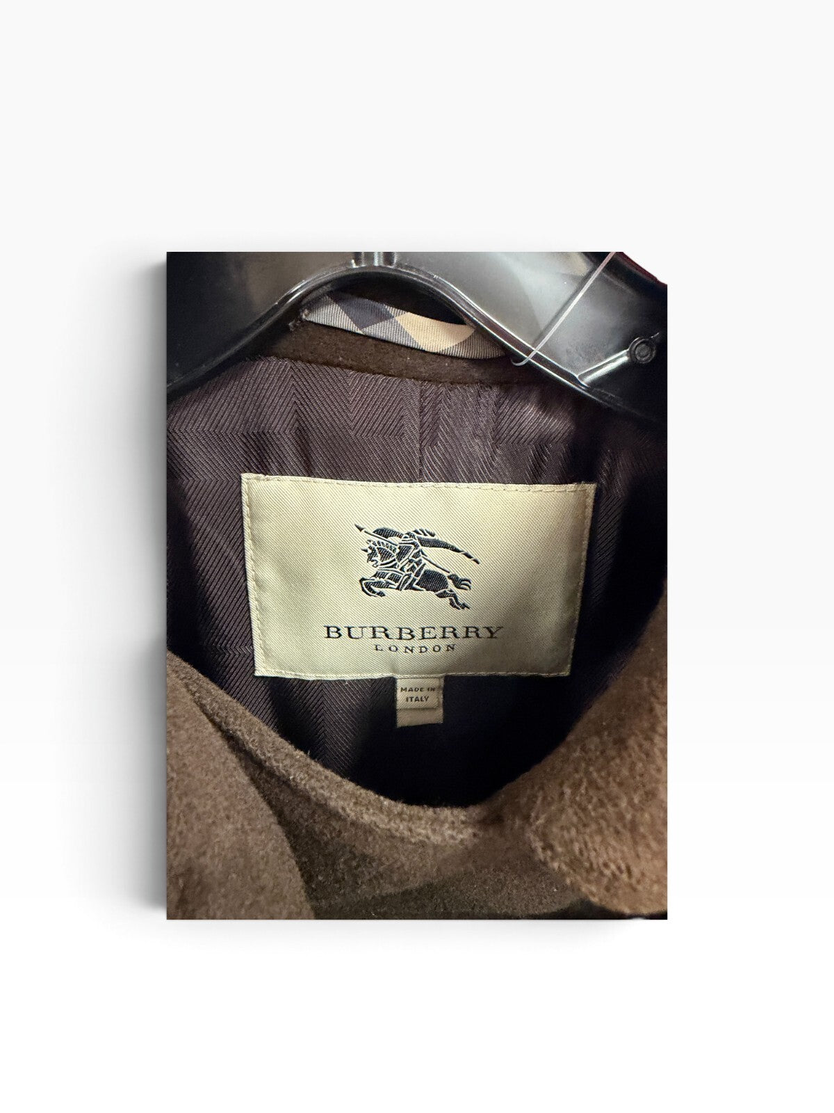 Burberry London Brown Military Wool Coat