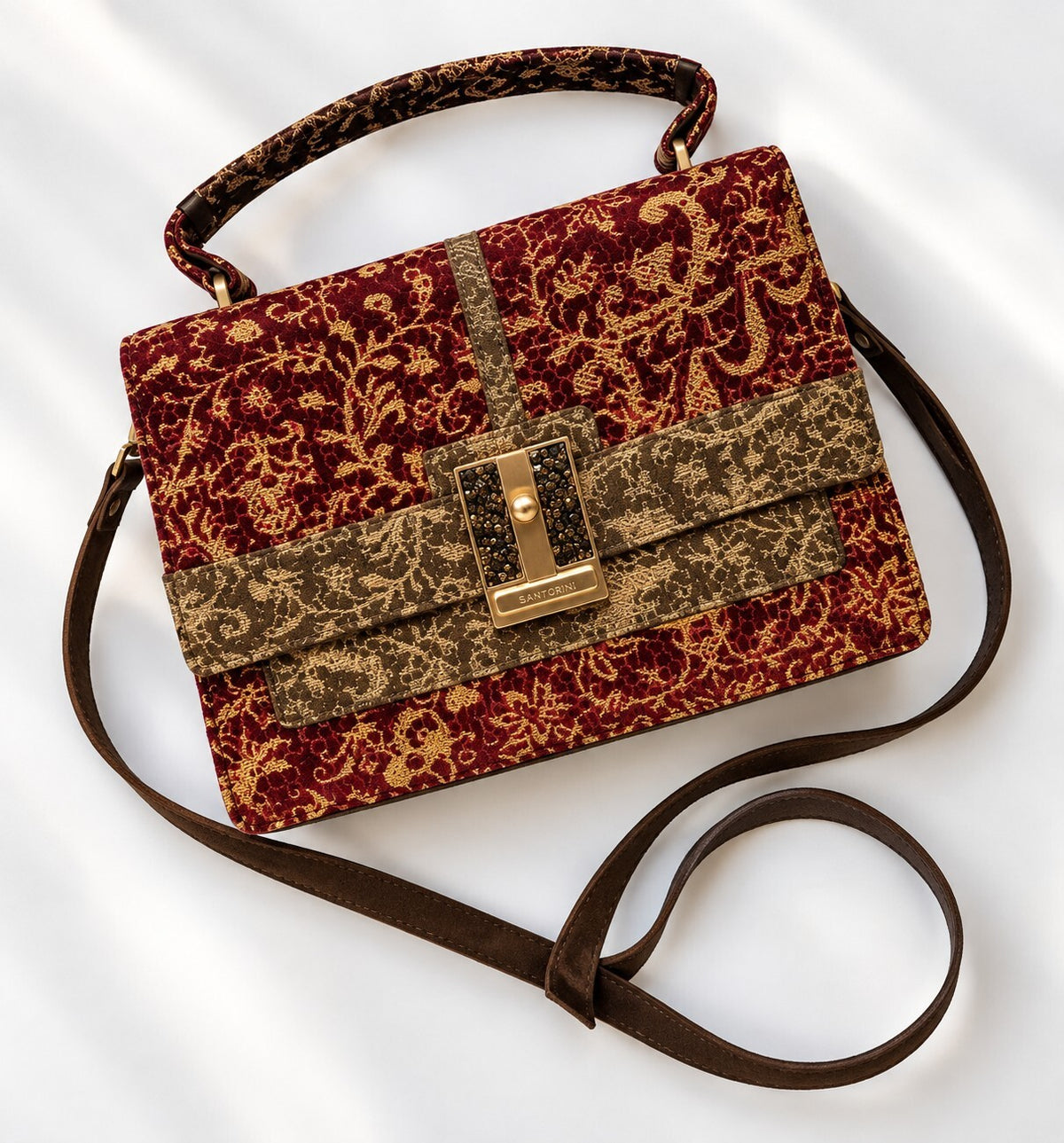 Santoni x Rubelli “Zecchinetta” Fabric Bag