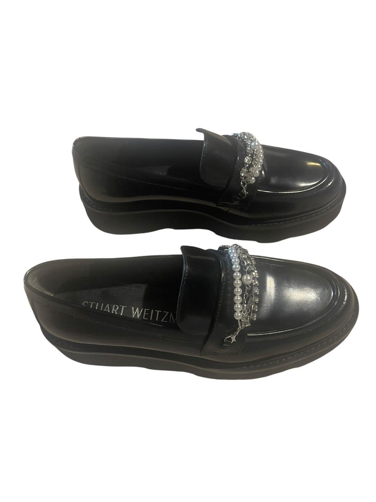 Stuart Weitzman Pearldrop Platform Loafer - Size 7