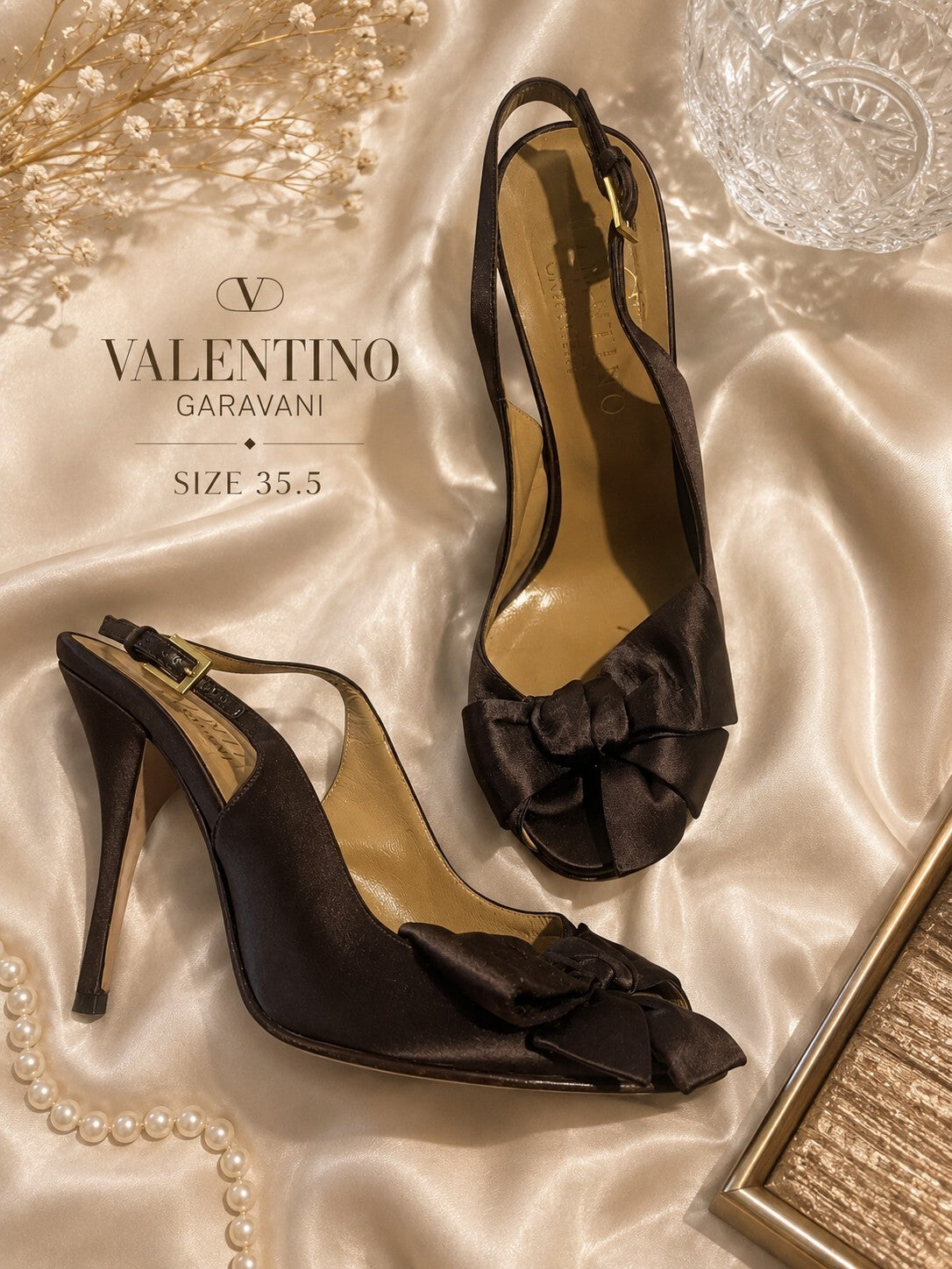 Valentino bow Slingback Sandals - size 35.5