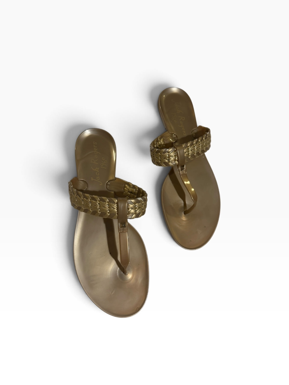 Jack Rogers Tinsley Gold Jelly Sandals
