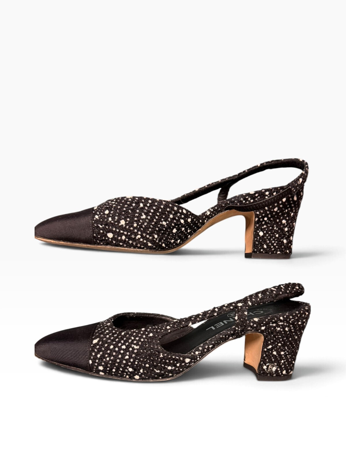 Chanel Tweed Slingback Pumps