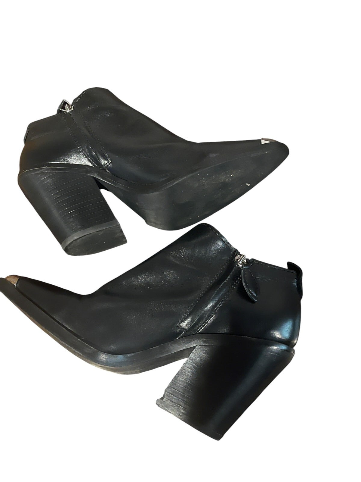 Rebecca Minkoff Silver Toe Booties - size 8