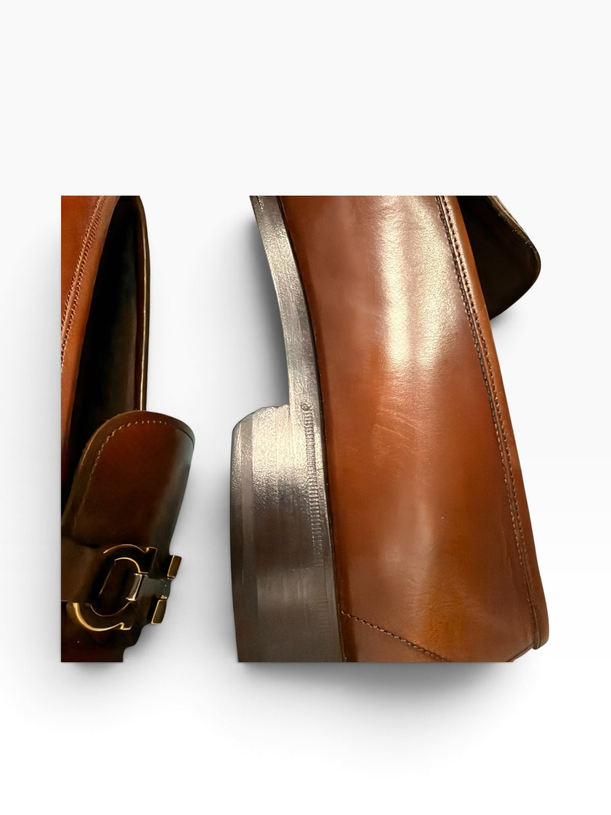 Ferragamo Leather Horsebit Loafers
