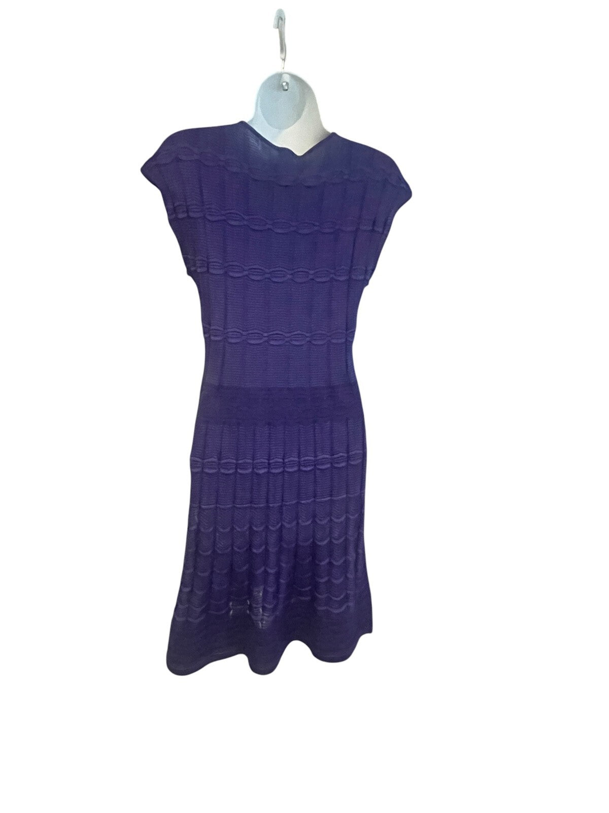 M Missoni Purple Knit Dress