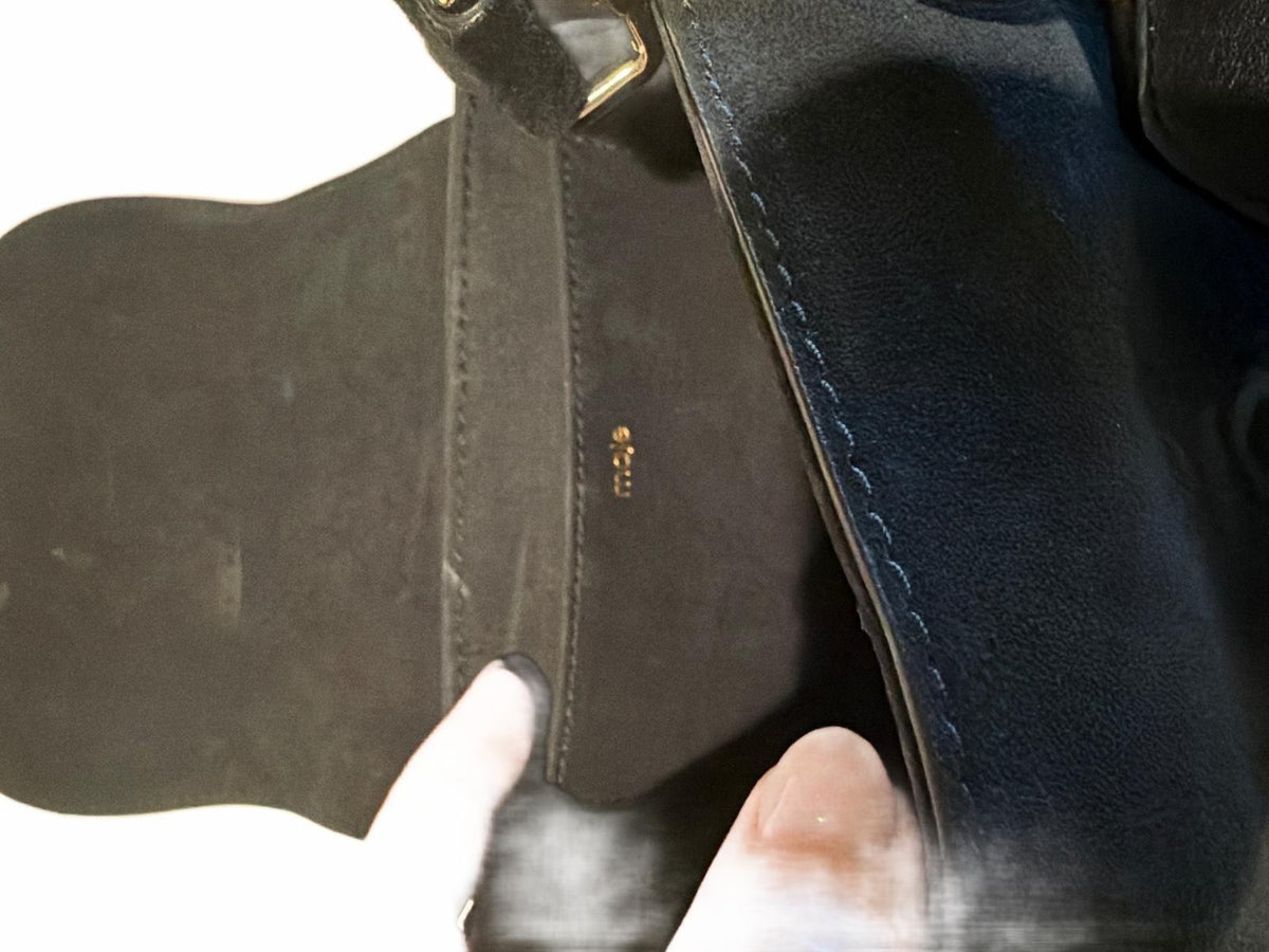 Maje Leather & Suede Lace-up Shoulder Bag