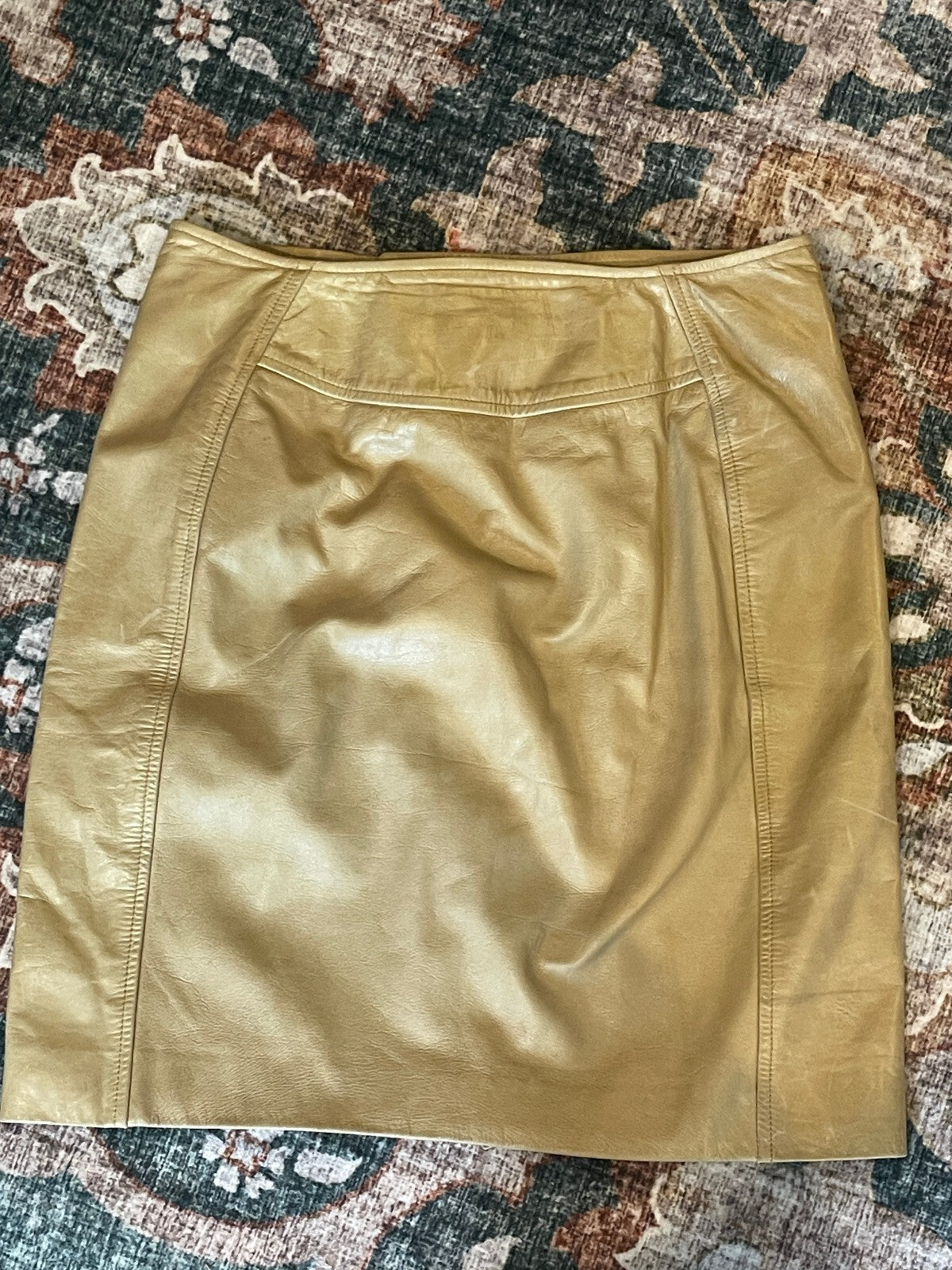 Marc Jacobs Zippered Leather Skirt