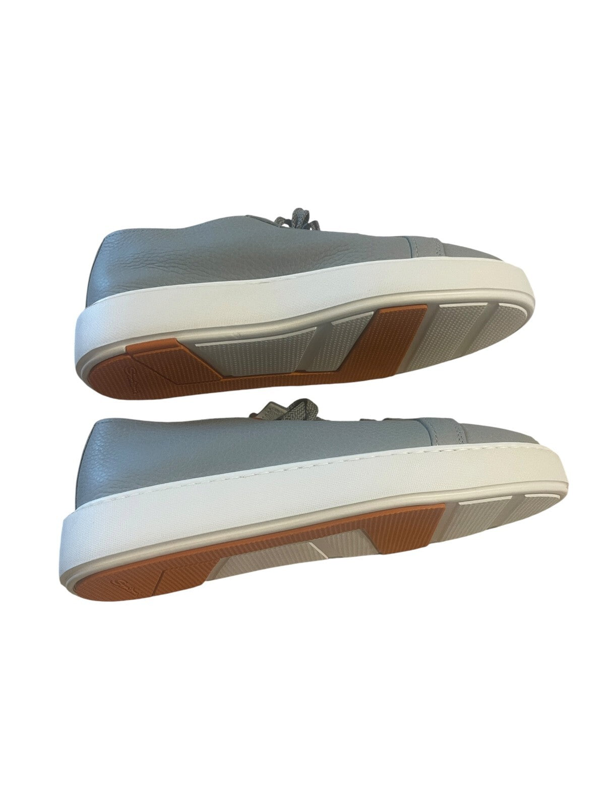 Santoni Gray Leather Sneakers - size 38