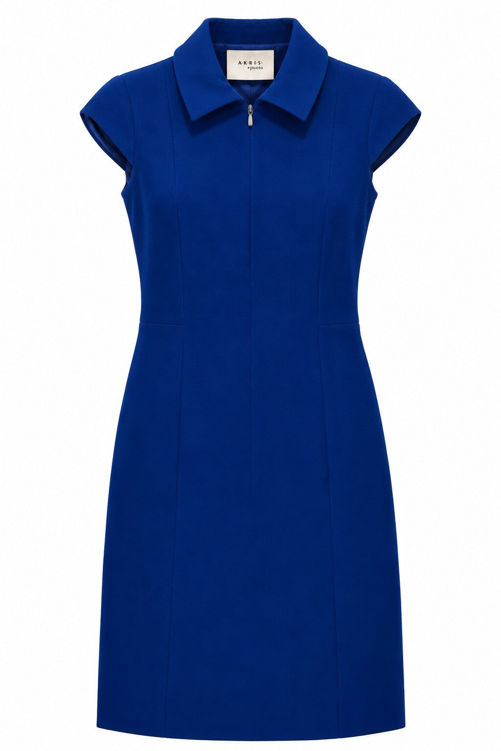 Akris Punto Cobalt Blue Collared Sheath Dress