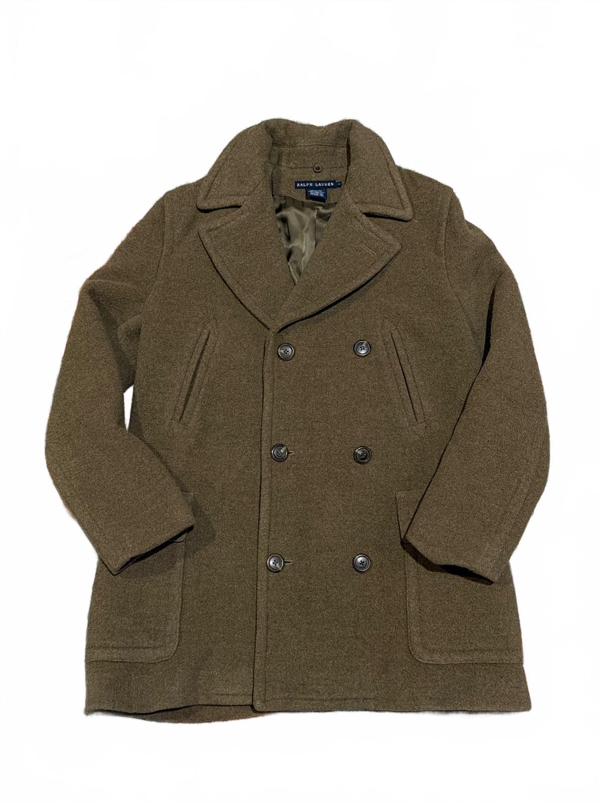 Ralph Lauren wool Coat w/ Detachable Real Fur Collar