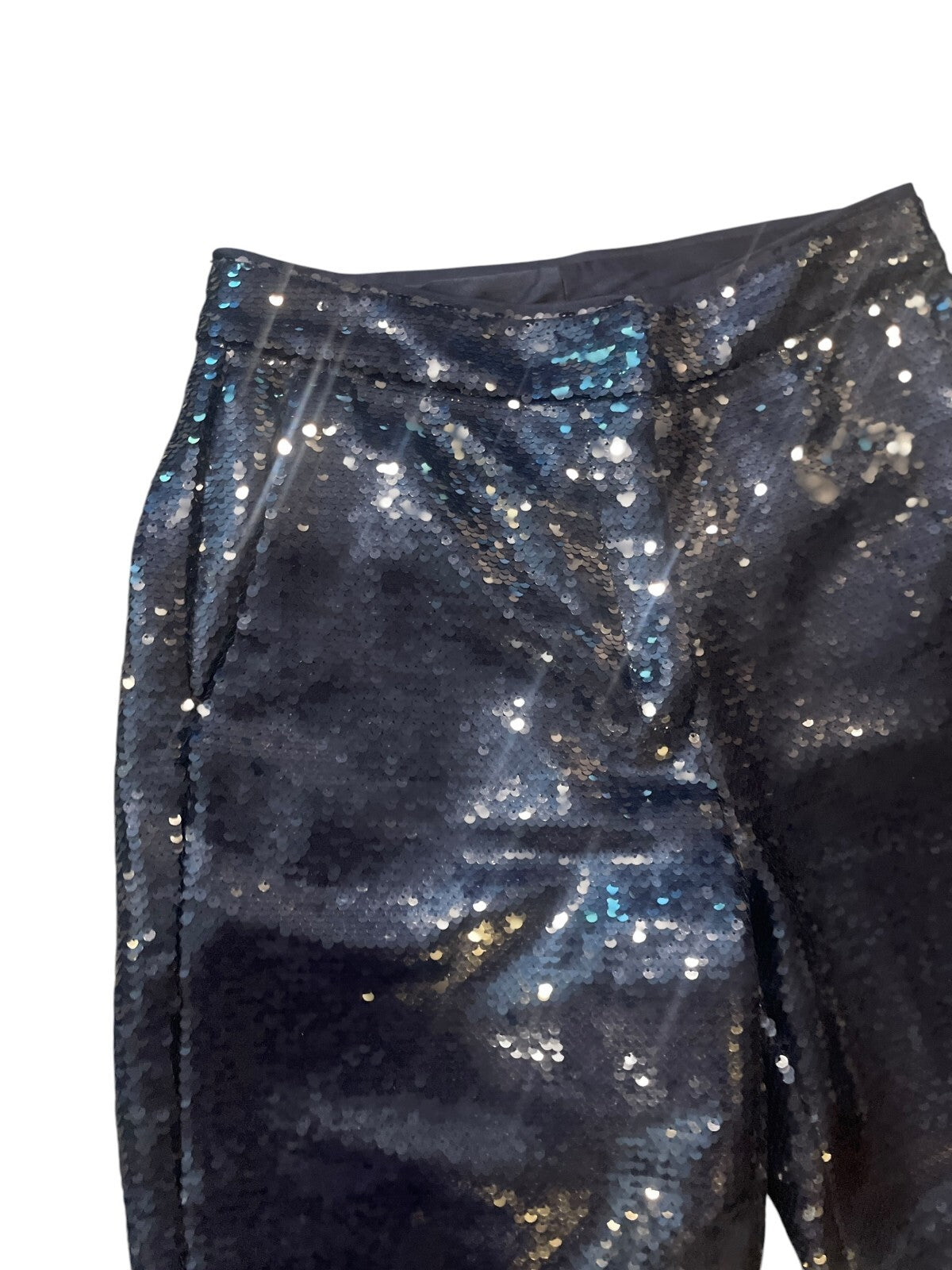 Elie Tahari "Holly" Sequined Wide-Leg Pants